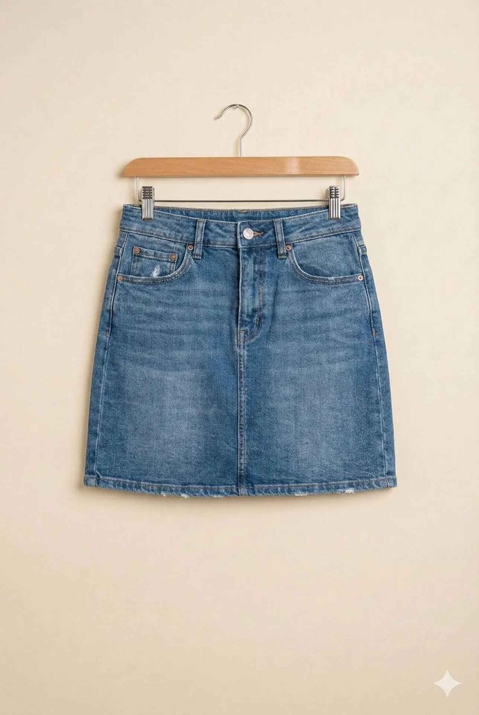 Denim Mini Skirt