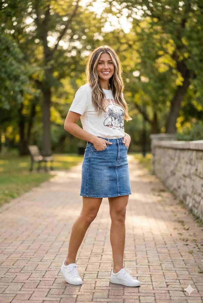 Denim Mini Skirt